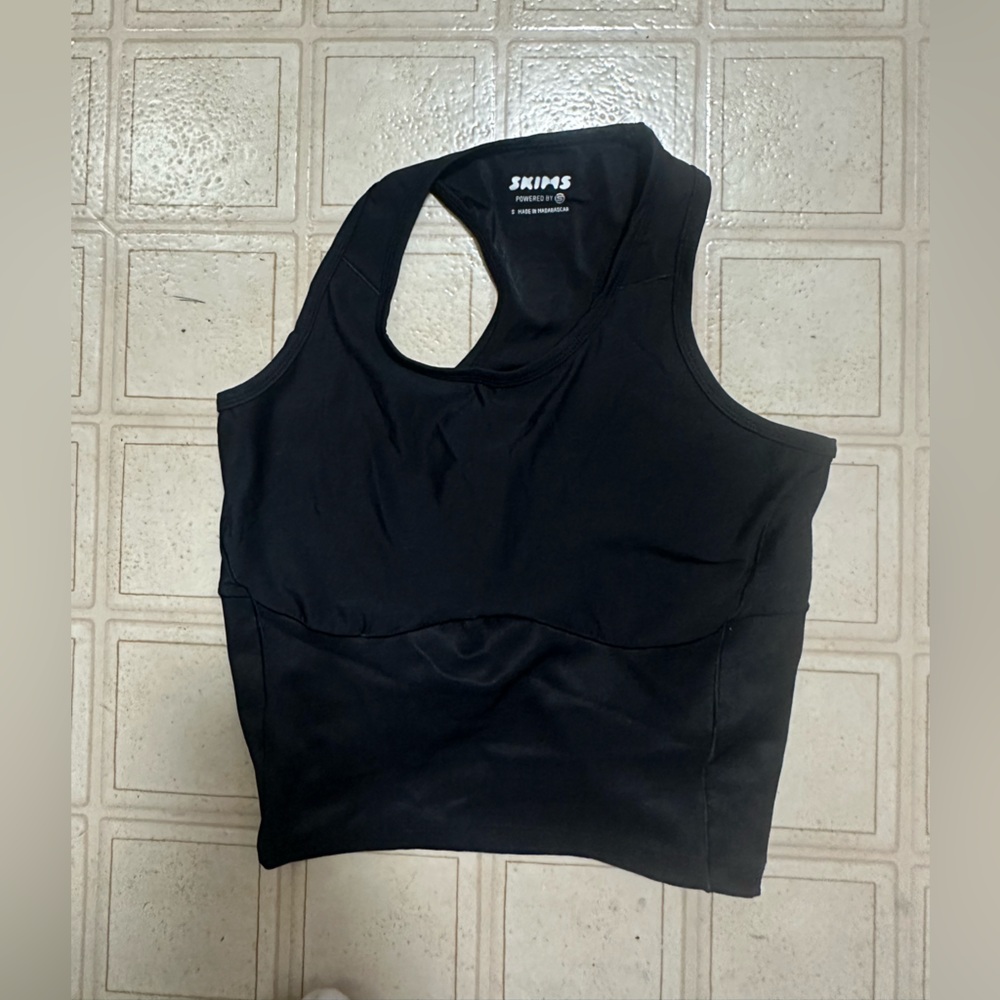 SKIMS Sleek Black Tank Top
